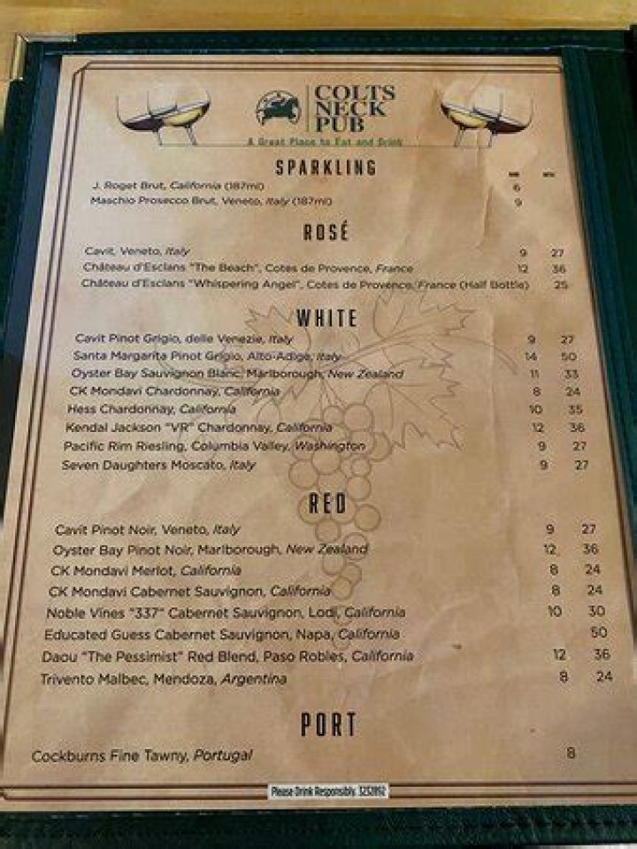 Colts Neck Pub Menu: A Comprehensive Guide to Your Ultimate Dining Experience